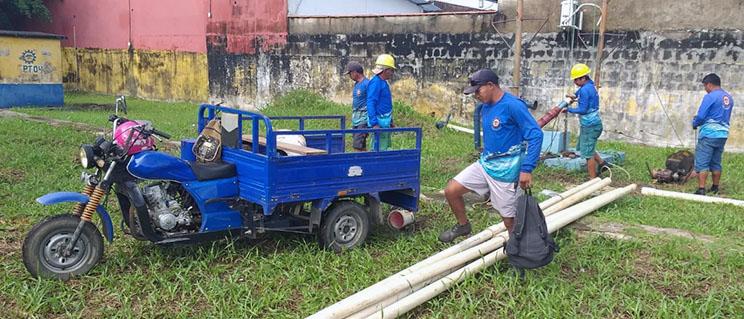 Saae realiza substituição de bomba Saae realiza substituição de bomba