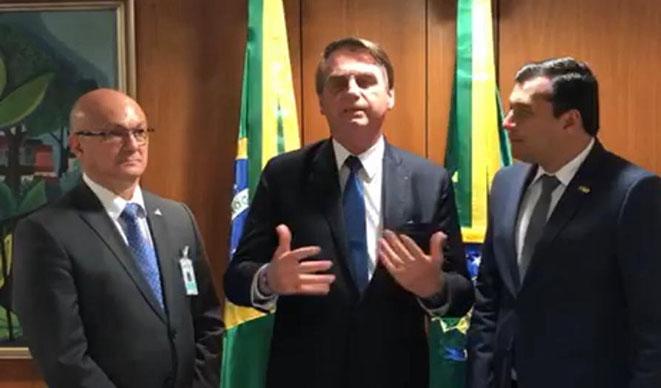 Bolsonaro assegura a Wilson Lima que vai tratar de interesses do Amazonas