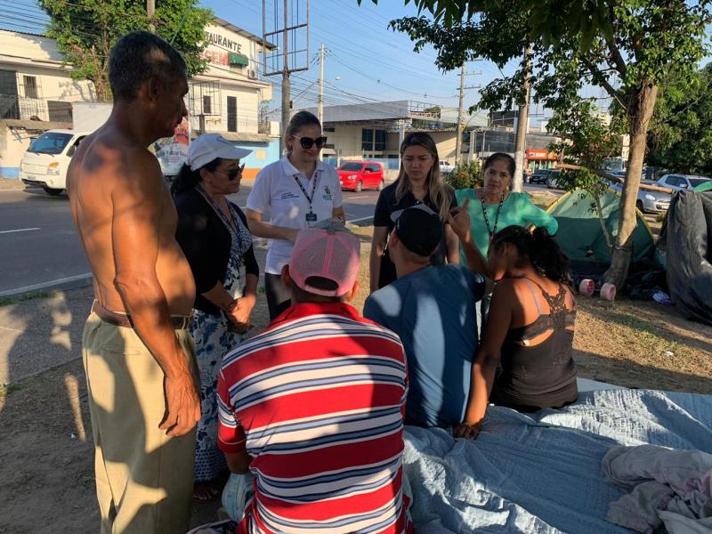 Operação Acolhida inicia ordenamento da área da Rodoviária de Manaus