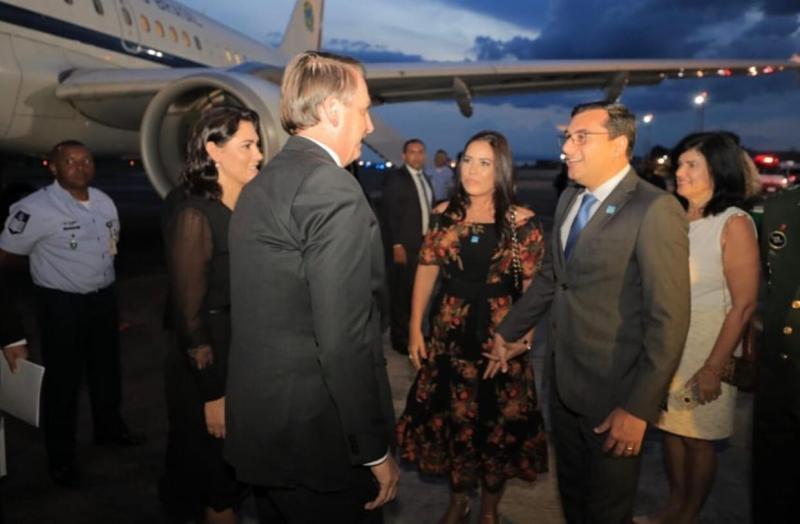 Governador Wilson Lima recepciona Bolsonaro, Presidente chega a Manaus para abertura de Feira de Sustentabilidade do Polo Industrial na quarta-feira