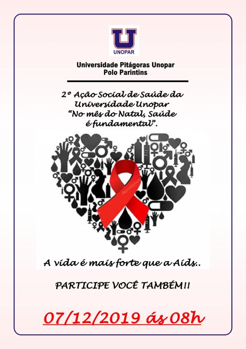 2ª Ação Social de Saúde da Universidade Unopar será realizado neste sábado (7)
