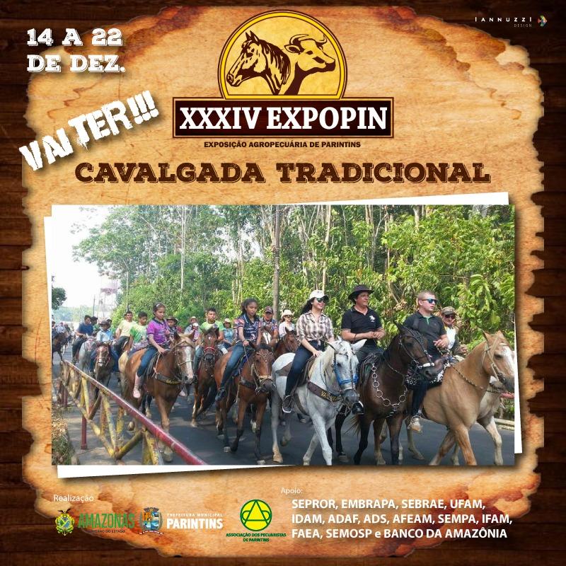 Expopin 2019 começa com cavalgada e abertura no dia 14 de dezembro