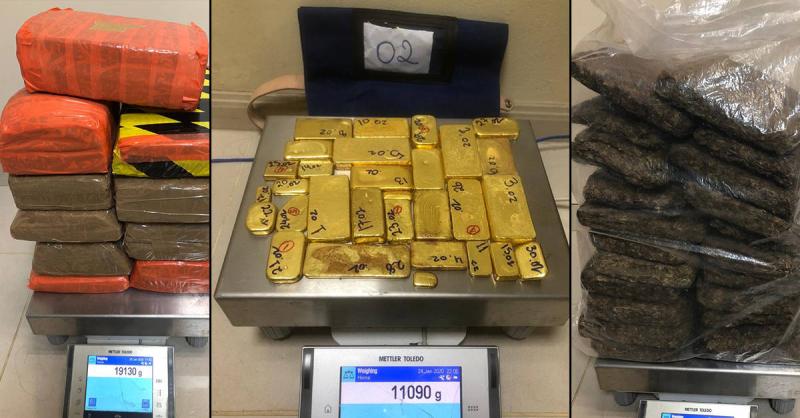 PF apreende drogas e barras de ouro no aeroporto de Manaus