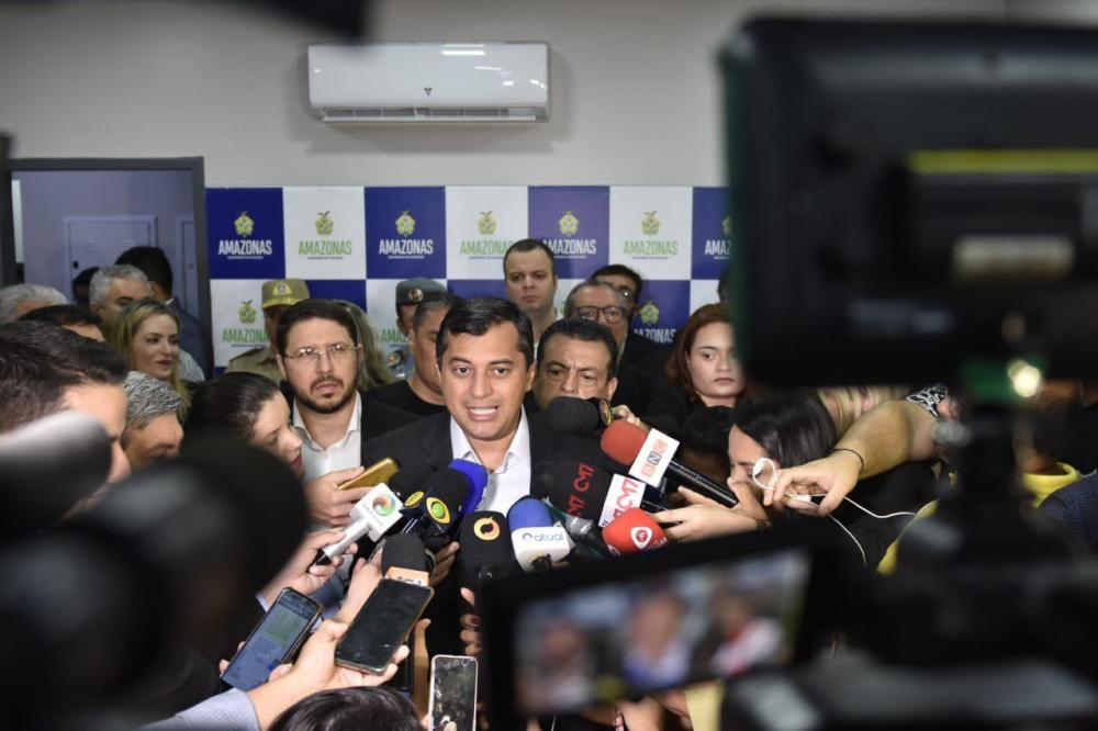 Wilson Lima anuncia nova delegada geral da Polícia Civil do Amazonas, durante inauguração da sede do DRCO