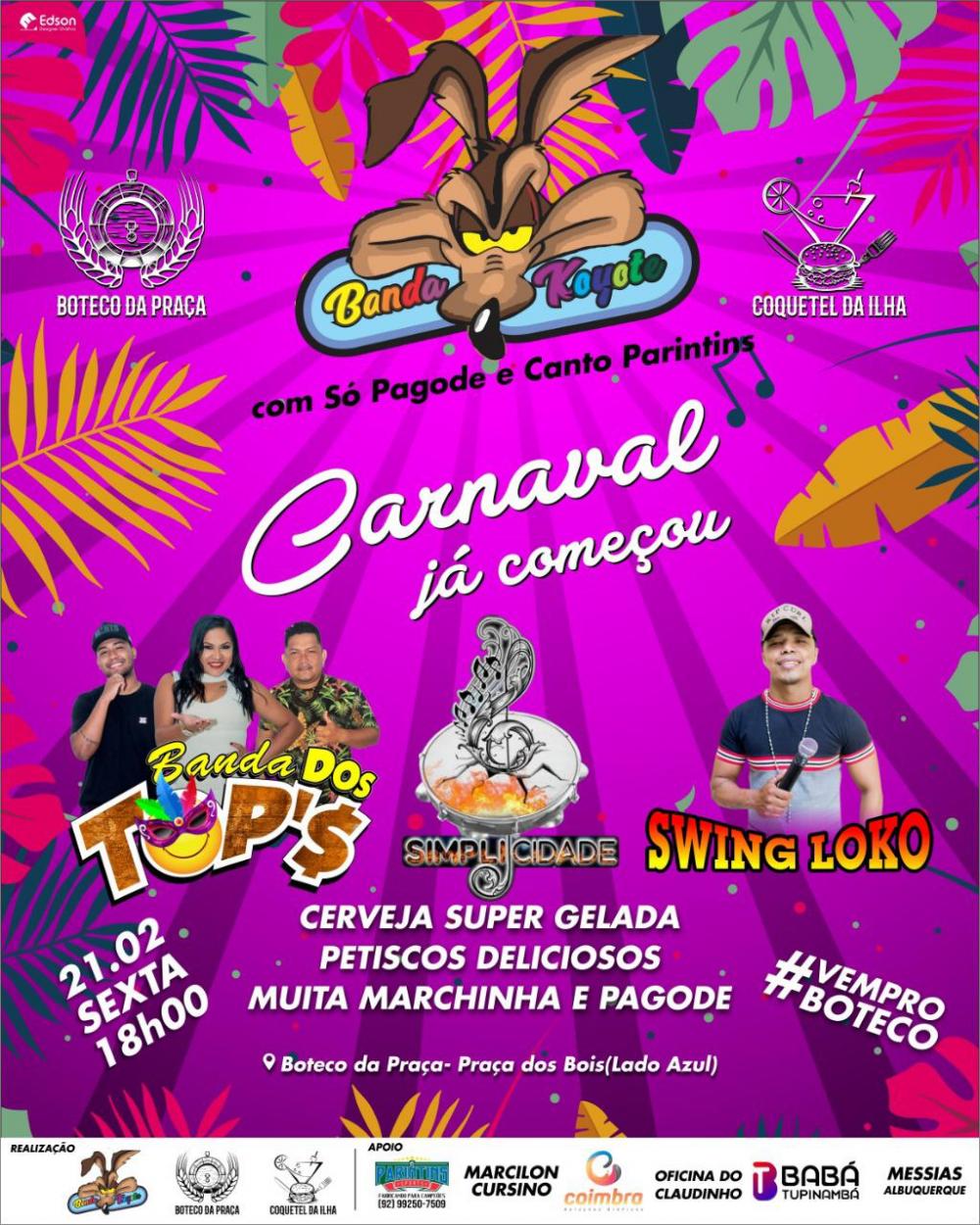 Carnaval 2020: Banda do Koiote realiza festa de carnaval nesta sexta-feira (21)