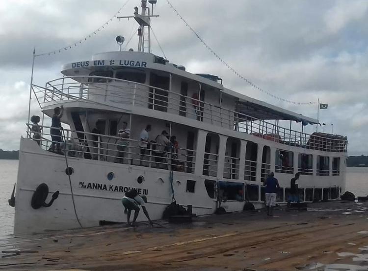 Navio Anna Karoline 3 não tinha autorização para operar no trecho do acidente, diz Antaq