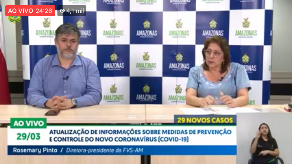 Amazonas tem 140 casos confirmados do novo coronavírus