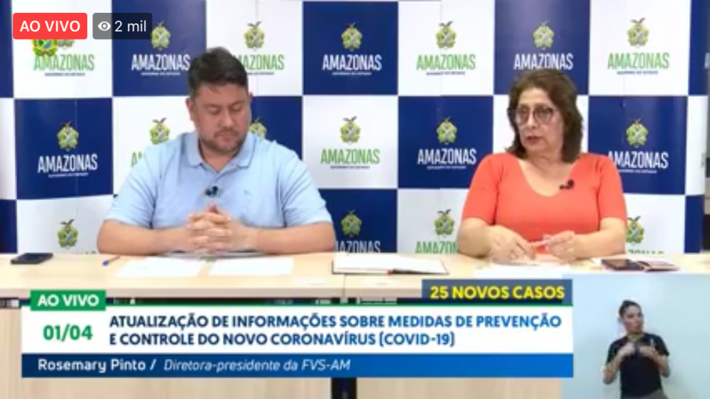 Amazonas chega a 200 casos confirmados de coronavírus