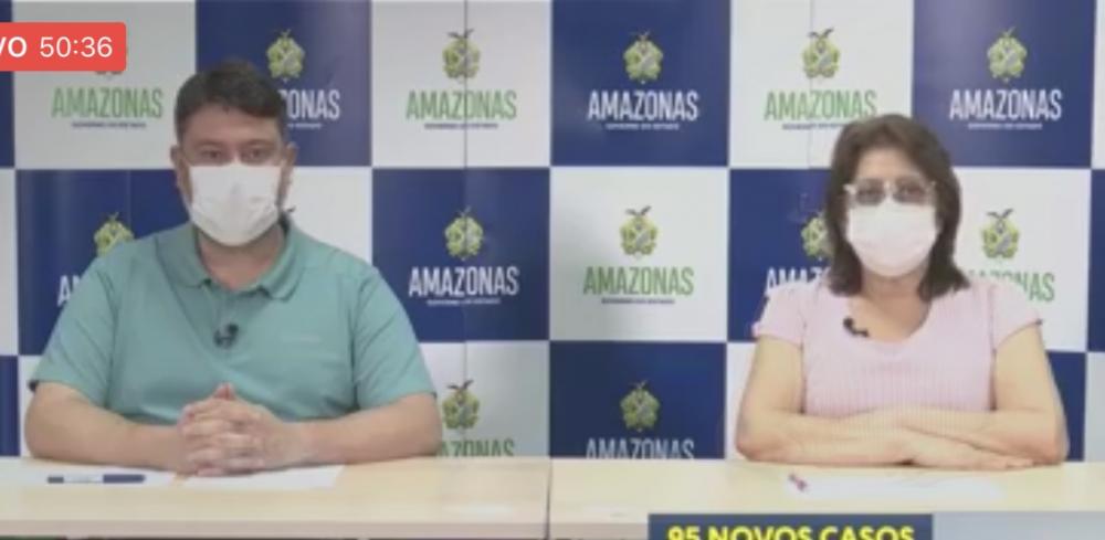 Amazonas registra 95 novos casos de coronavírus e 40 óbitos