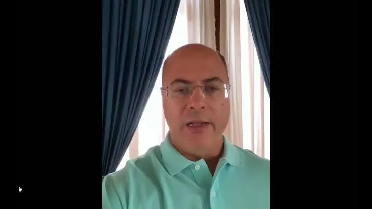 Governador do Rio, Wilson Witzel anuncia que está com o novo coronavírus