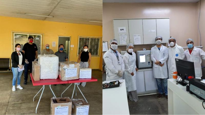 Baratão da Carne e Moto Peças João Alfredo doam aparelhos para o Hospital Jofre Cohen, em Parintins