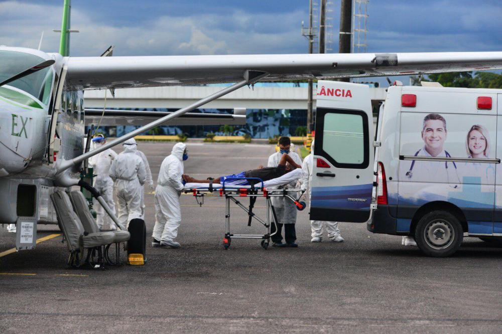 DPE-AM recomenda Susam o aumento de transferências aéreas de pacientes com Covid-19 para Manaus