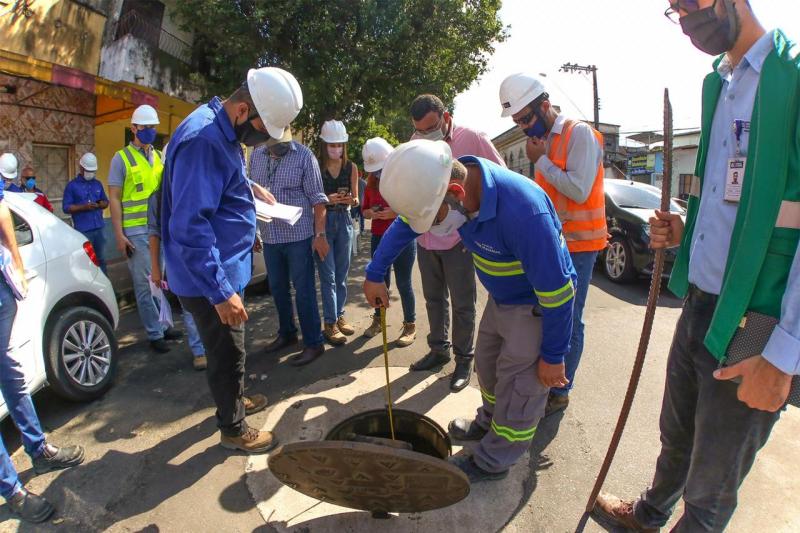 Governo inicia testes no Sistema de Esgotamento Sanitário construído pelo Prosamim III   