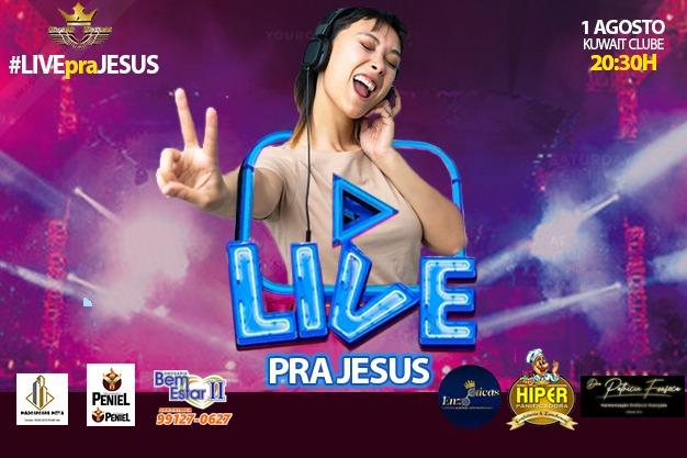 Fé e Solidariedade: Grupo de jovens realiza ‘Live pra Jesus’ neste sábado (1º)