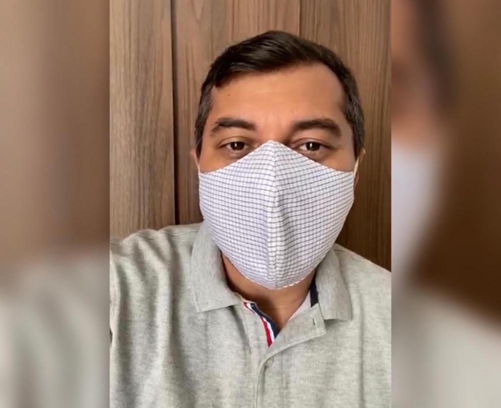 Em isolamento social, governador Wilson Lima se recupera da Covid-19