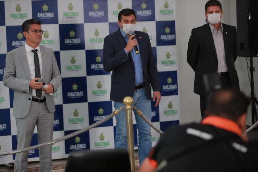 Wilson Lima e David Almeida definem parceria para ações em áreas prioritárias de Manaus