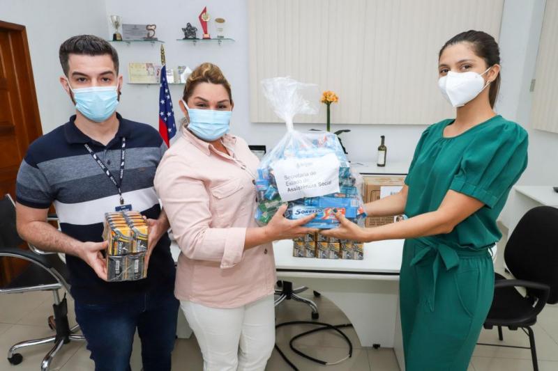 Seas doa 100 kits de higiene para abrigo emergencial da Sejusc.