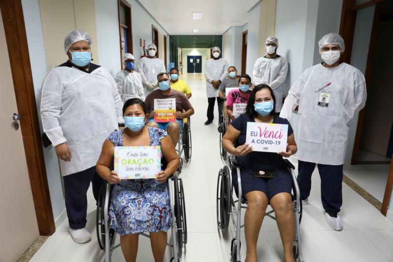 Hospital de Combate à Covid-19 Nilton Lins alcança cerca de 450 altas médicas