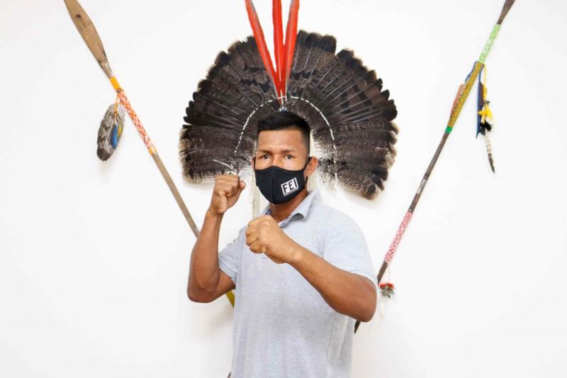 Com apoio do Governo do Estado, por meio da FEI, lutador indígena disputará o ‘Star Combat’