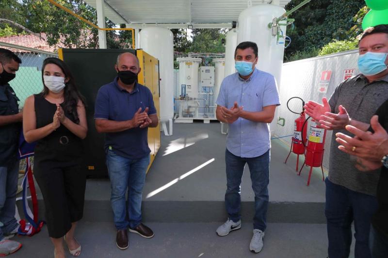 Governador Wilson Lima inaugura usina de oxigênio em Novo Airão
