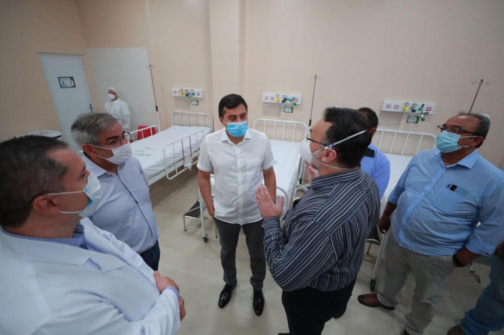 Governador Wilson Lima entrega enfermaria para vítimas de AVC, subestação elétrica e estação de tratamento no HPS João Lúcio