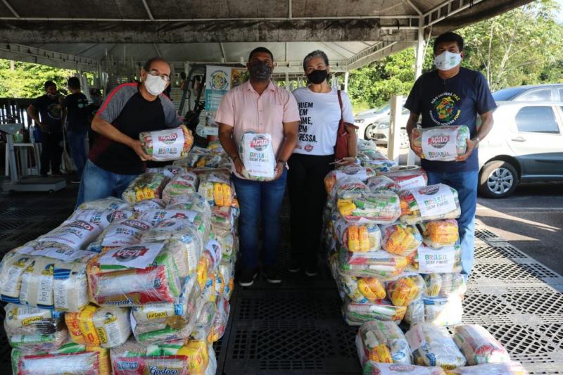 Sepror entrega cestas básicas a entidades socioassistenciais, em parceria com movimento Ação da Cidadania