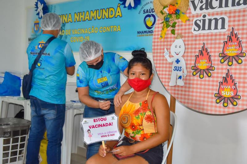 Em Nhamundá, vacina chega às pessoas a partir de 18 anos sem comorbidades 