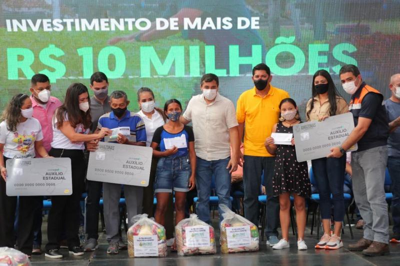 Wilson Lima inicia entrega de auxílio de R$ 300 a 9,5 mil famílias em Parintins