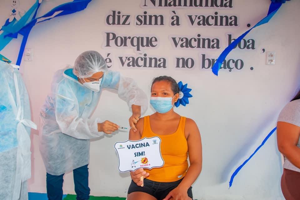 Em Nhamundá, é antecipada segunda dose da vacina Oxford/Astrazeneca Em Nhamundá, é antecipada segunda dose da vacina Oxford/Astrazeneca