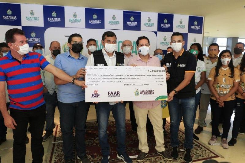 Governador Wilson Lima repassa patrocínio aos times de futebol profissional do Amazonas Governador Wilson Lima repassa patrocínio aos times de futebol profissional do Amazonas