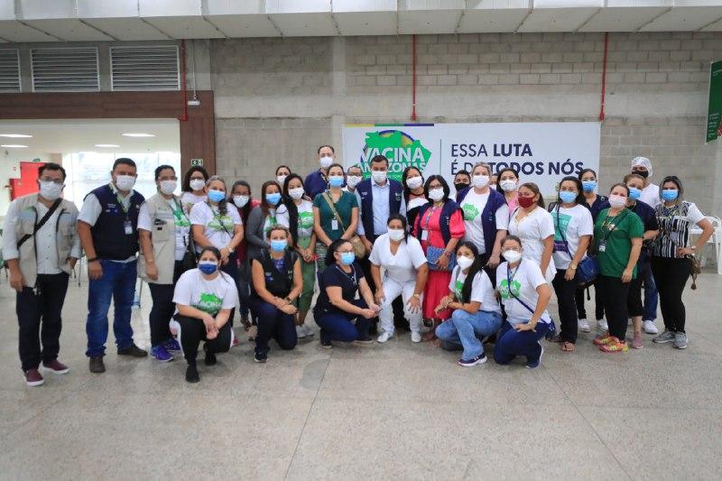 Governador Wilson Lima acompanha início do 3º mutirão Vacina Amazonas na capital Governador Wilson Lima acompanha início do 3º mutirão Vacina Amazonas na capital