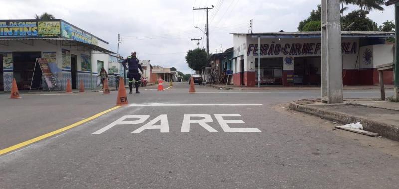 Parintins recebe sinalização viária para deixar o trânsito mais seguro