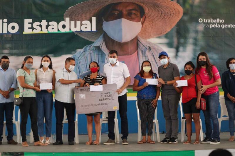 Wilson Lima inicia entrega do Auxílio Estadual permanente para 1,7 mil famílias de Rio Preto da Eva Wilson Lima inicia entrega do Auxílio Estadual permanente para 1,7 mil famílias de Rio Preto da Eva