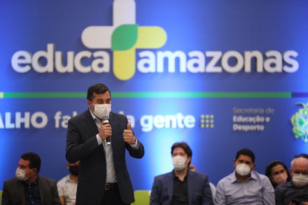 Wilson Lima sanciona lei que garante 14º e 15º salários aos professores da rede estadual de ensino Wilson Lima sanciona lei que garante 14º e 15º salários aos professores da rede estadual de ensino