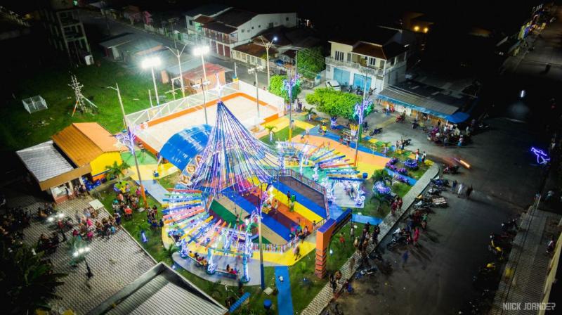 Em Nhamundá, Marina Pandolfo reinaugura prédio da prefeitura e Centro de Lazer 