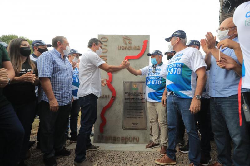Governador Wilson Lima entrega a rodovia estadual AM-070 modernizada e duplicada