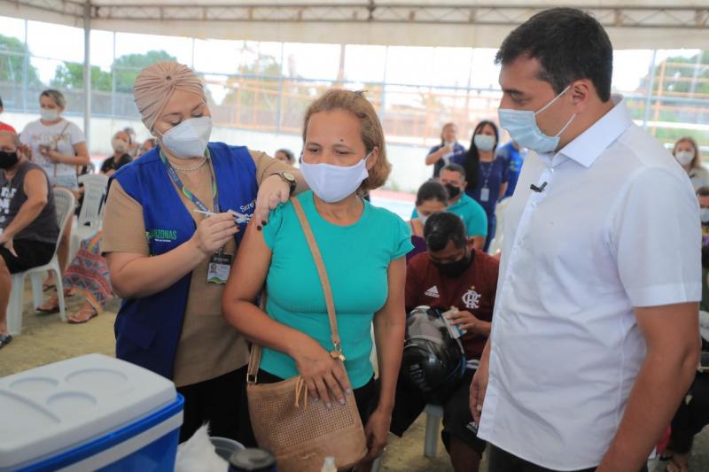 Governador Wilson Lima anuncia vacinação em supermercados para intensificar imunização contra a Covid-19, em Manaus 