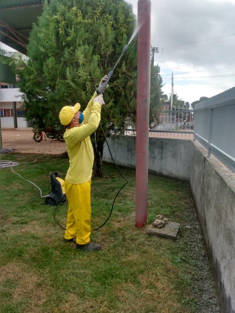 Em Itacoatiara, reeducandos do Trabalhando a Liberdade realizam serviços de revitalização no Batalhão da PMAM