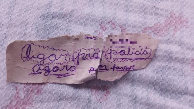 Menina de 11 anos vítima de abuso sexual em Manaus pede socorro à irmã em bilhete: 'liga pra polícia agora'