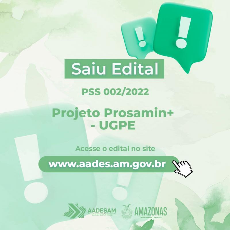 Aadesam lança edital para atuação no Projeto Prosamin+, em parceria com UGPE