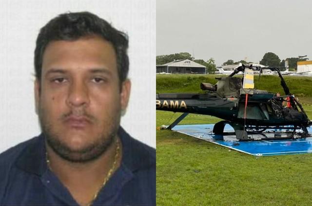 Empresário é preso em Goiânia suspeito de mandar queimar helicópteros do Ibama no Amazonas