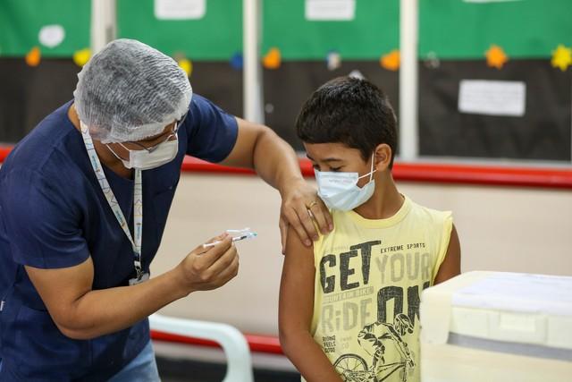 Manaus inicia vacinação contra Covid para crianças de 5 anos sem doenças preexistentes