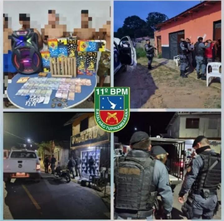 Polícia Militar prende criminosos por apologia ao crime e tráfico de drogas em Parintins