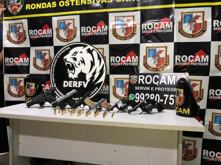 Supostos conselheiros do Comando Vermelho são presos com armas em Manaus