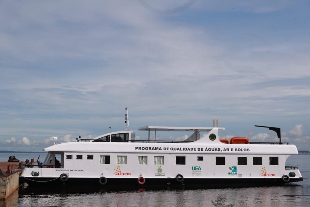 Governador Wilson Lima inaugura barco de pesquisa e lança uma das maiores ações de monitoramento ambiental do Brasil