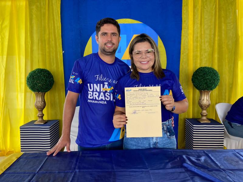 Marina Pandolfo realiza Ato de Filiação do partido União Brasil, em Nhamundá