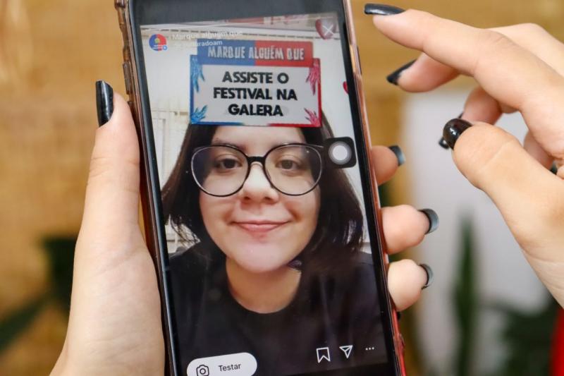 Filtros do Festival Folclórico de Parintins nas redes sociais já alcançaram mais de 25 mil pessoas