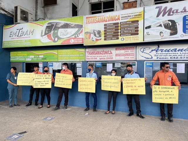 Em Manaus, trabalhadores do Transporte Intermunicipal paralisam atividades 