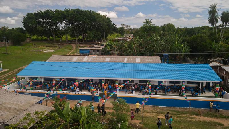 Em Nhamundá, Prefeitura realiza reforma de escola