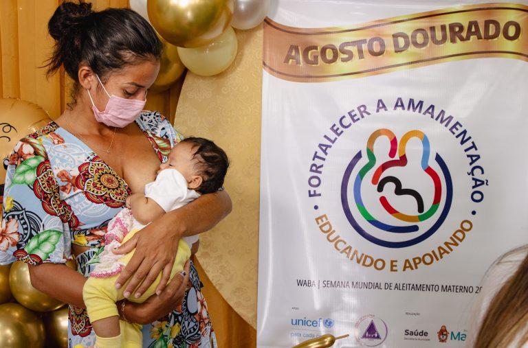Campanha “Agosto Dourado” incentiva aleitamento materno em Manaus